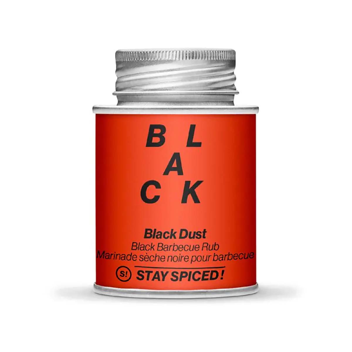 STAY SPICED ! Black Dust | Black Barbecue Rub | 120 g